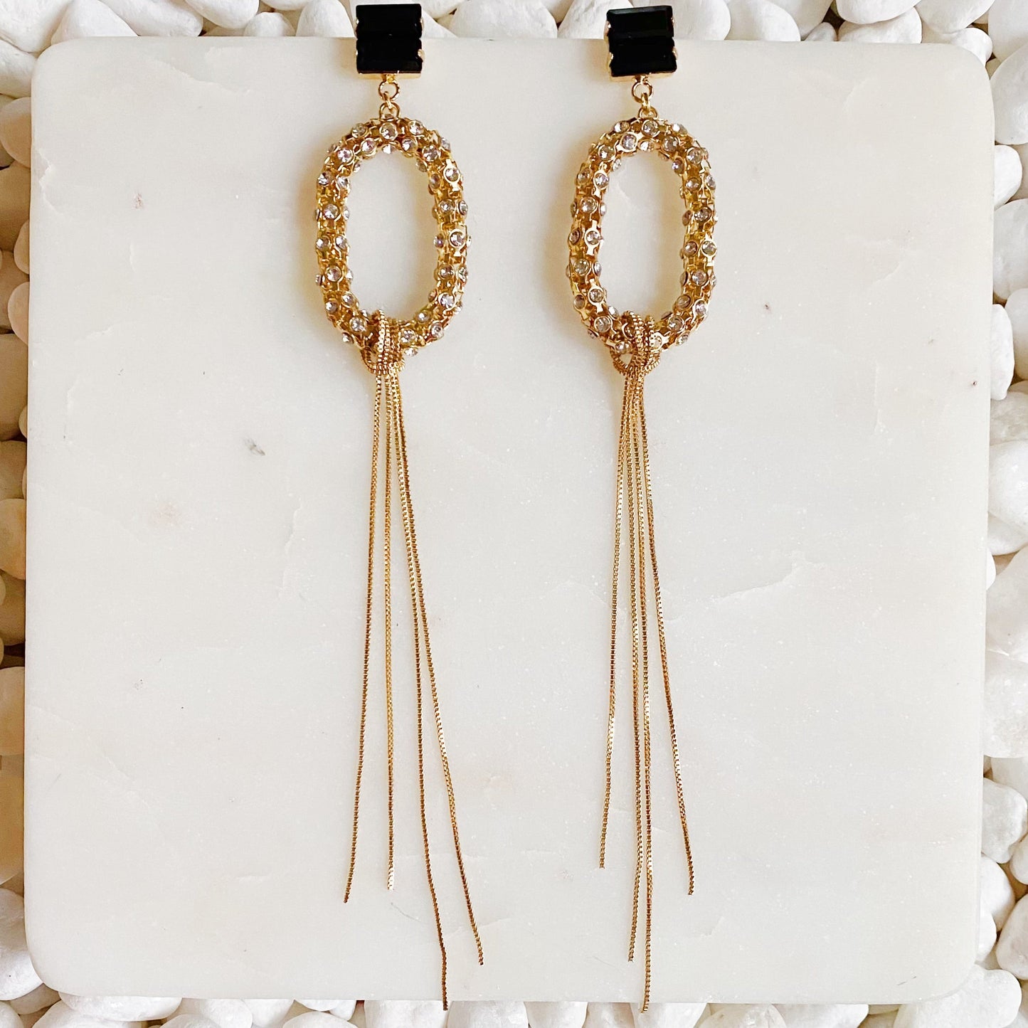 To Paris Long Drop Earrings