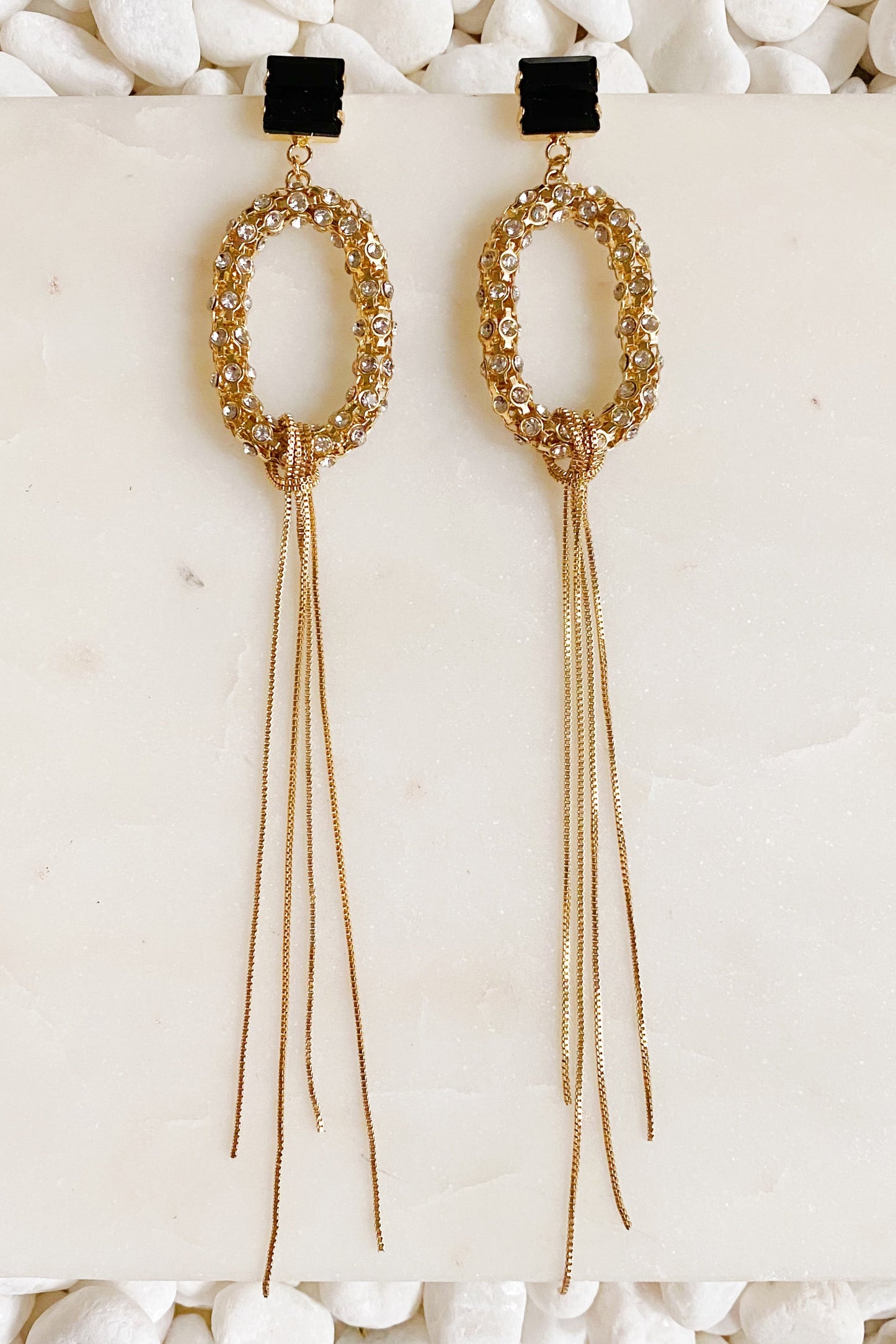 To Paris Long Drop Earrings