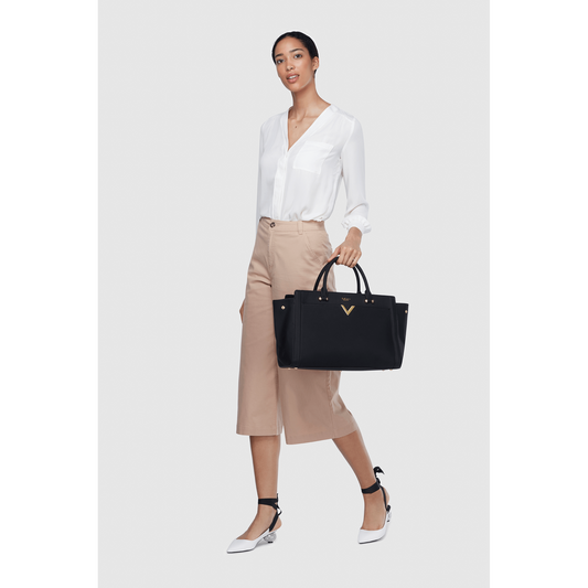 Black - Dawson Ladies Laptop Handbag