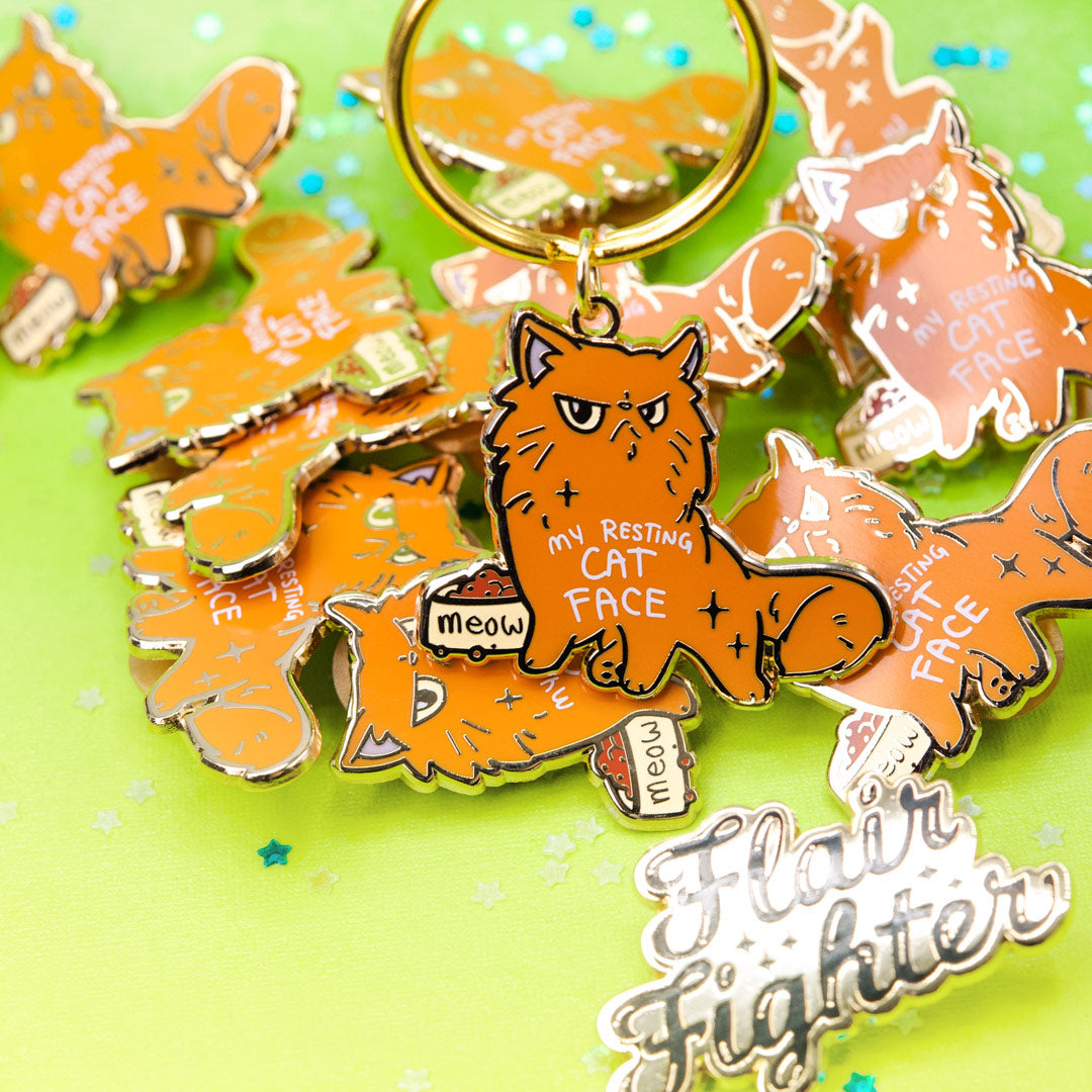 Sweater Weather Bunny Hard Enamel Keychain - Flair Fighter