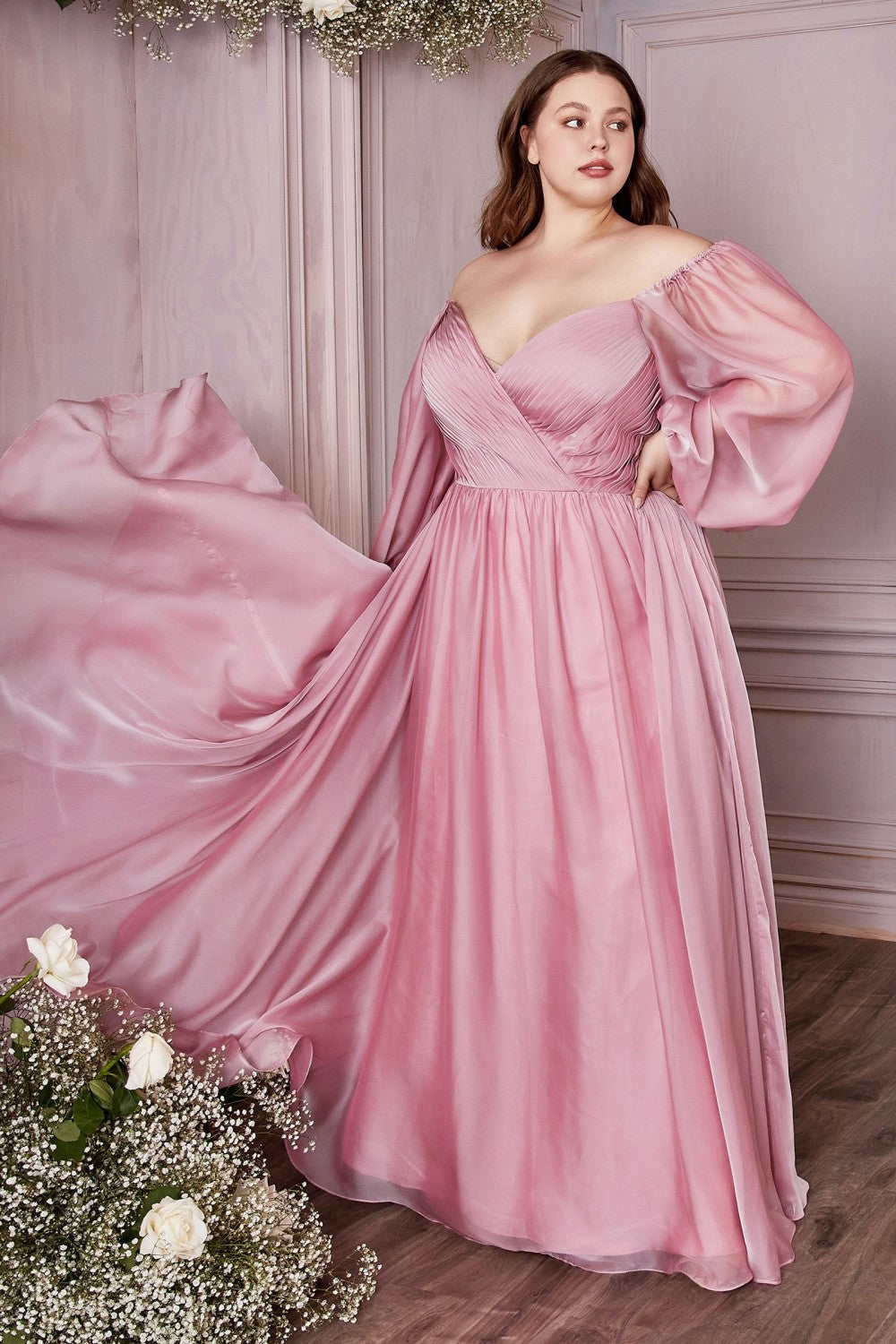 Classic Evening & Prom Dresses Long Sleeves Bodice A-line Chiffon Gown – West Cherry Clothing Classic Evening & Prom Dresses Long Sleeves Bodice A-line Chiffon Gown – West Cherry Clothing