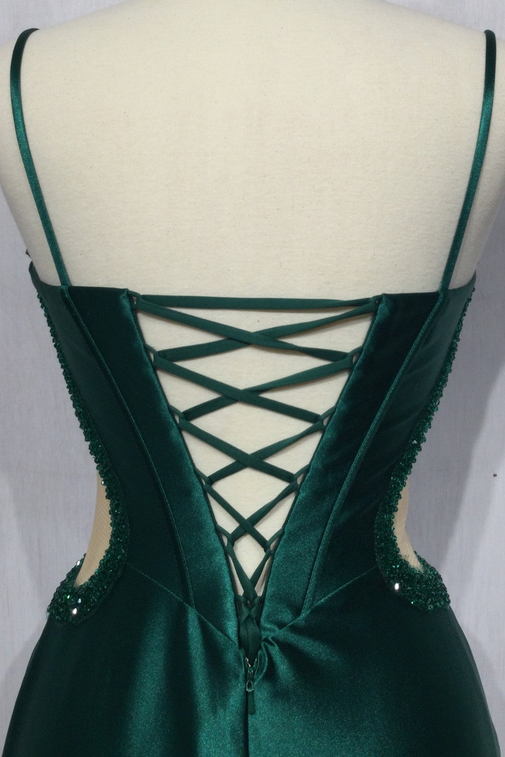 STRAPLESS SATIN CORSET GOWN CDCD273