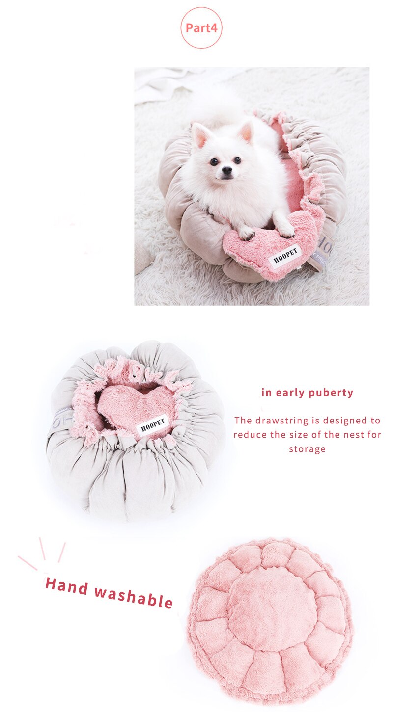 Pet Cat Bed House Winter Warm Cat Sleeping Cushion Soft Cozy Sofa Blanket Fluffy Kennel Mat for Small Large Dog Cat Pet Supplies